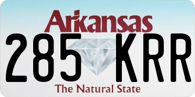 AR license plate 285KRR