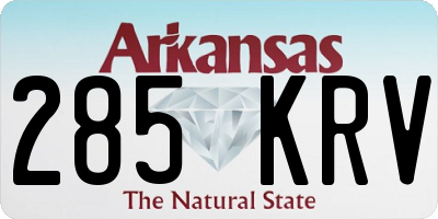 AR license plate 285KRV