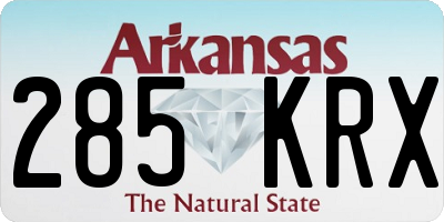 AR license plate 285KRX
