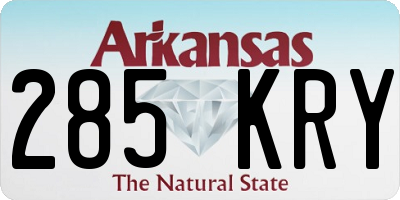 AR license plate 285KRY