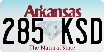AR license plate 285KSD