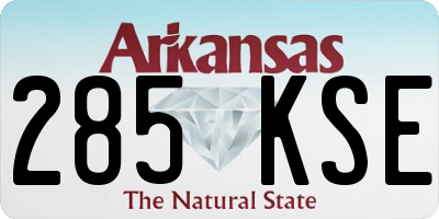 AR license plate 285KSE