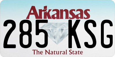 AR license plate 285KSG
