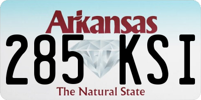 AR license plate 285KSI