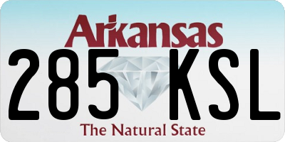 AR license plate 285KSL