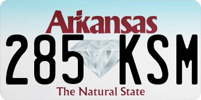 AR license plate 285KSM
