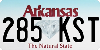 AR license plate 285KST