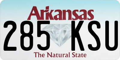 AR license plate 285KSU