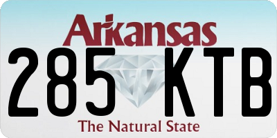 AR license plate 285KTB