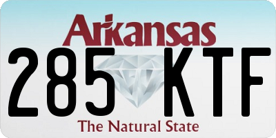 AR license plate 285KTF