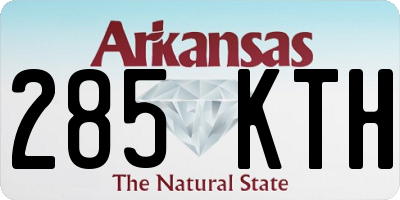 AR license plate 285KTH