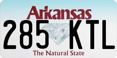 AR license plate 285KTL