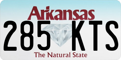 AR license plate 285KTS