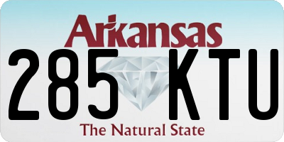 AR license plate 285KTU
