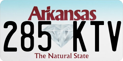 AR license plate 285KTV