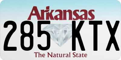 AR license plate 285KTX