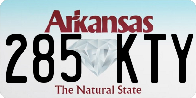 AR license plate 285KTY