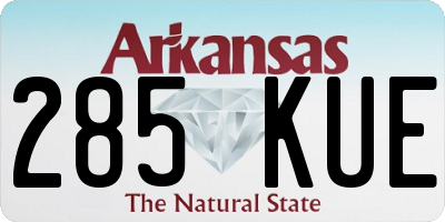 AR license plate 285KUE