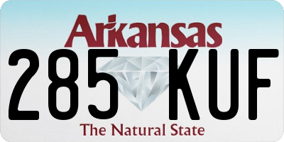 AR license plate 285KUF