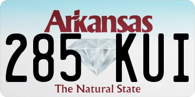 AR license plate 285KUI