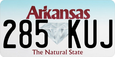 AR license plate 285KUJ