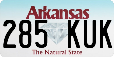 AR license plate 285KUK