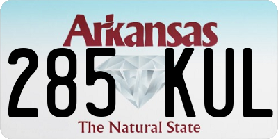 AR license plate 285KUL