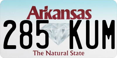 AR license plate 285KUM