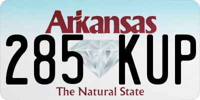 AR license plate 285KUP