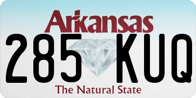 AR license plate 285KUQ