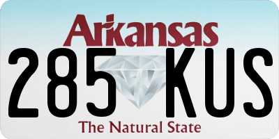 AR license plate 285KUS