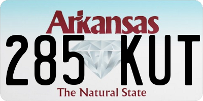 AR license plate 285KUT