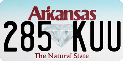 AR license plate 285KUU