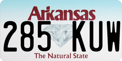 AR license plate 285KUW