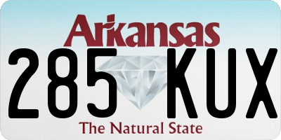 AR license plate 285KUX
