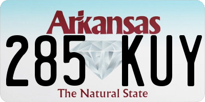 AR license plate 285KUY