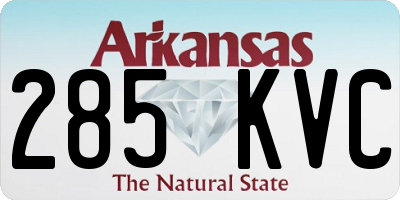 AR license plate 285KVC