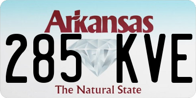 AR license plate 285KVE