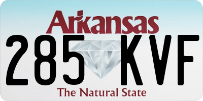 AR license plate 285KVF