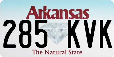 AR license plate 285KVK