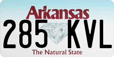 AR license plate 285KVL
