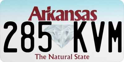 AR license plate 285KVM