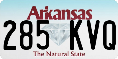 AR license plate 285KVQ