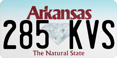 AR license plate 285KVS