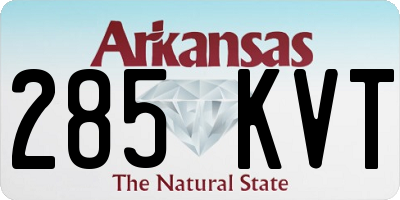 AR license plate 285KVT
