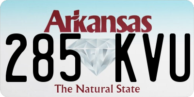 AR license plate 285KVU