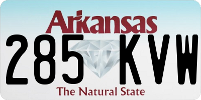 AR license plate 285KVW