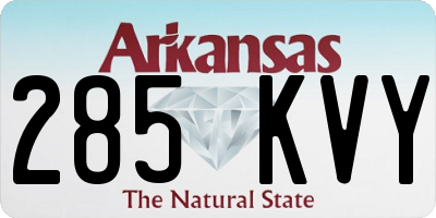 AR license plate 285KVY