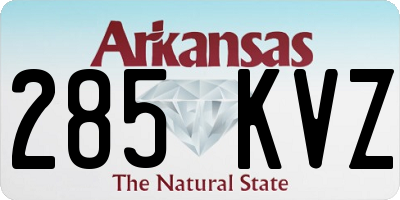 AR license plate 285KVZ