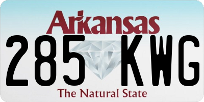 AR license plate 285KWG